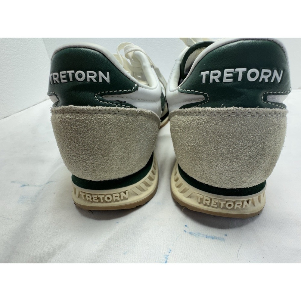 Tretorn Kristine Retro Suede White‎ Green Womens Sneaker 7 - Picture 8 of 9